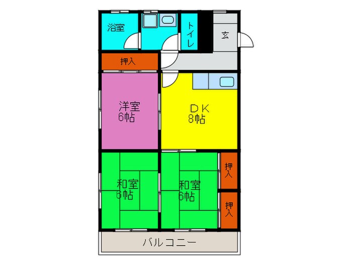 加藤ハイツの物件間取画像