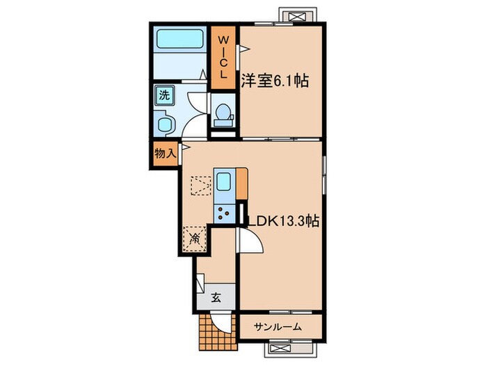 アルシオーネＢの物件間取画像