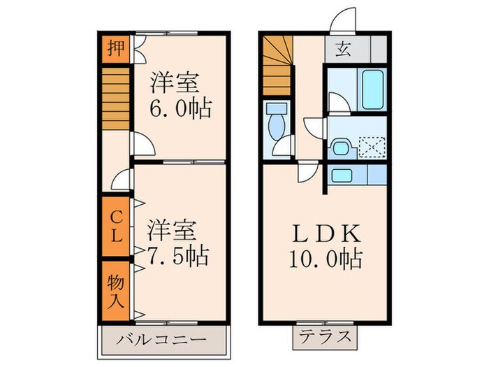 ヴィレッジ要の物件間取画像