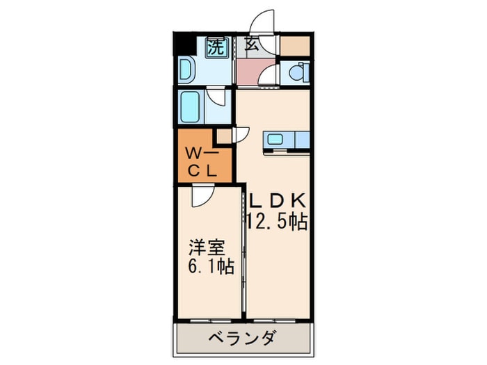 ウイングス八幡駅前の物件間取画像