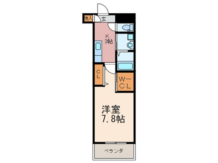 ウイングス八幡駅前の物件間取画像