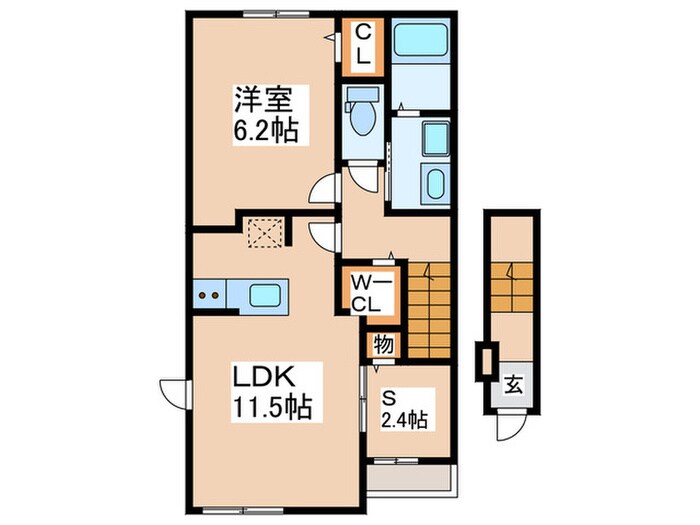 クルーレ．ケイの物件間取画像