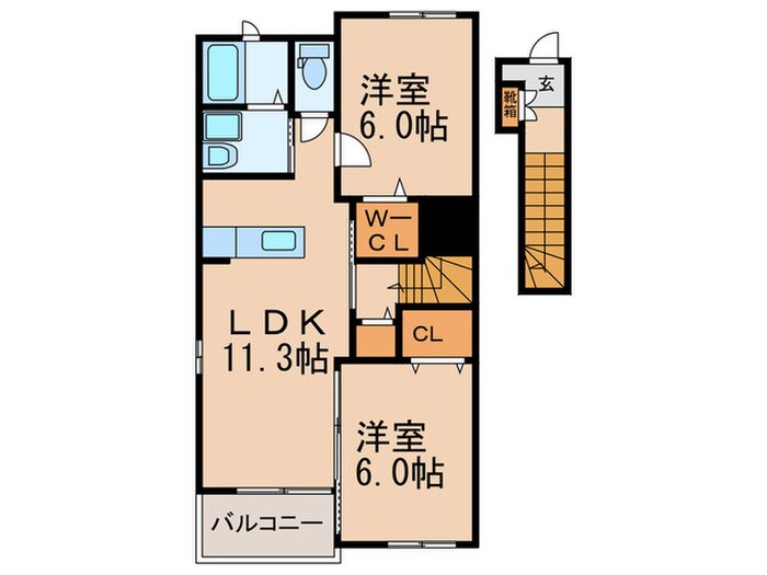 ライフ　イン篠栗の物件間取画像