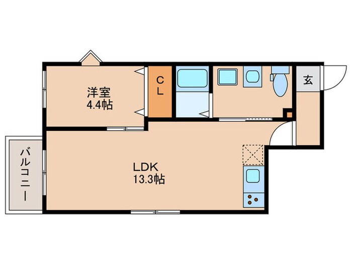 アコルト箱崎の物件間取画像