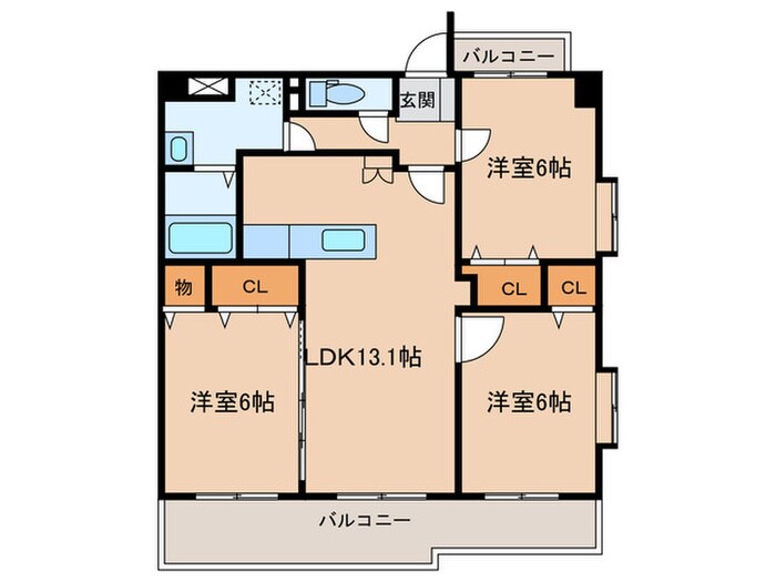 ネオジェラーモの物件間取画像