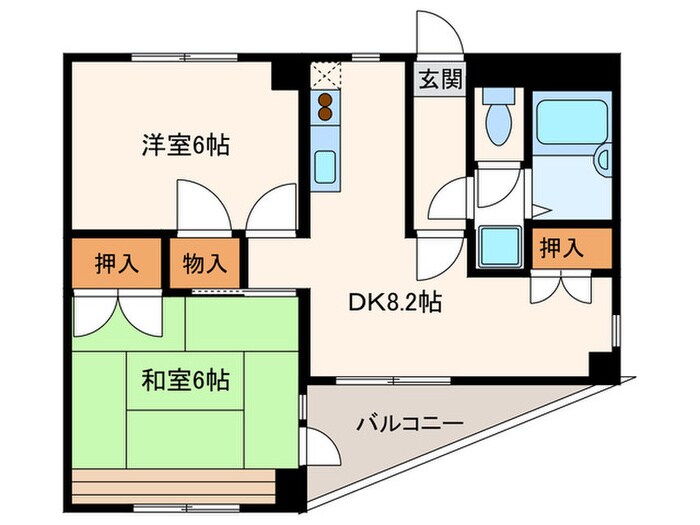 サンワコービルの物件間取画像