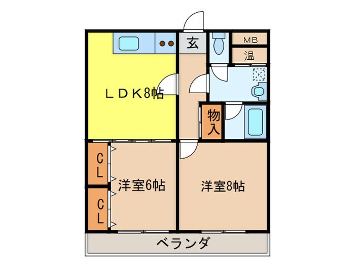 鎮西ビルの物件間取画像