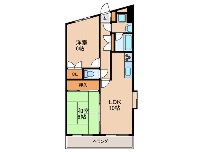 セルシオ住吉の物件間取画像