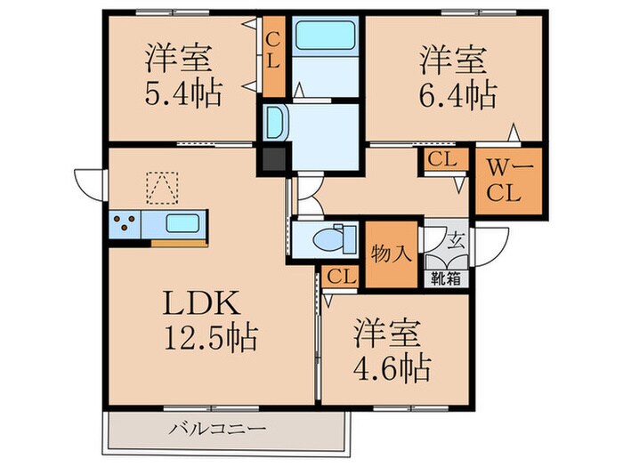 アヴェニール泉　Ｄ棟の物件間取画像