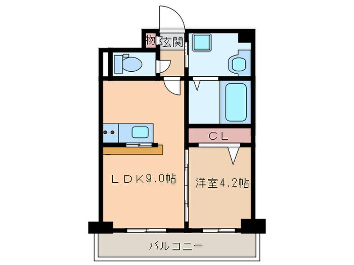 アイ・ウエスト高宮の物件間取画像