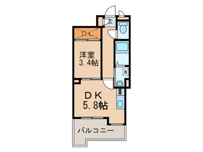 QREST博多東Ⅱの物件間取画像