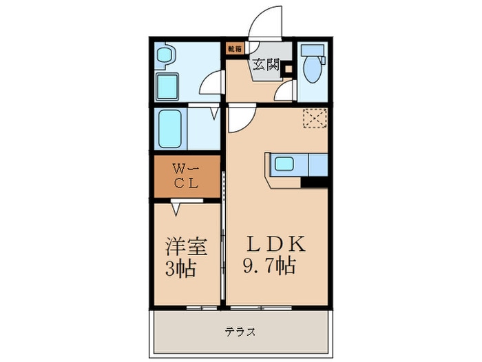 アミティエ安部山の物件間取画像