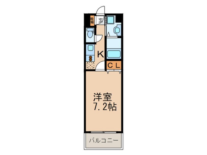 レジディア博多Ⅱの物件間取画像