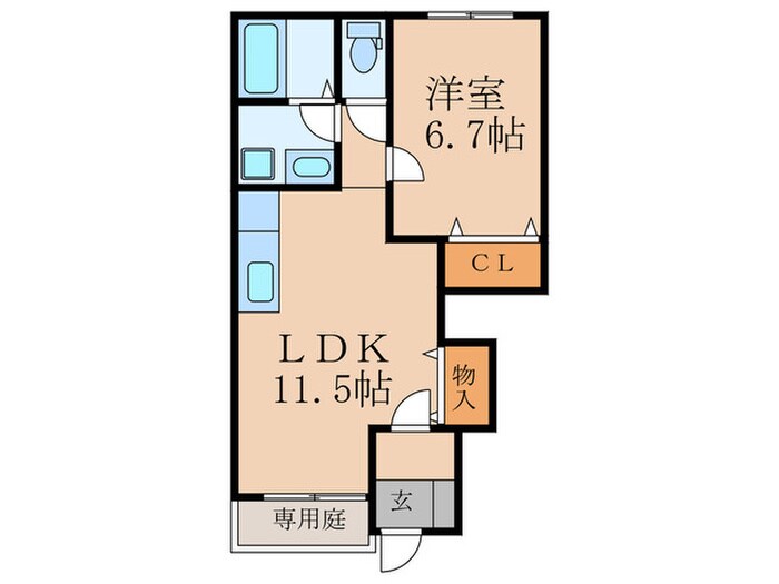 メゾン坂汐Ⅰ号館の物件間取画像