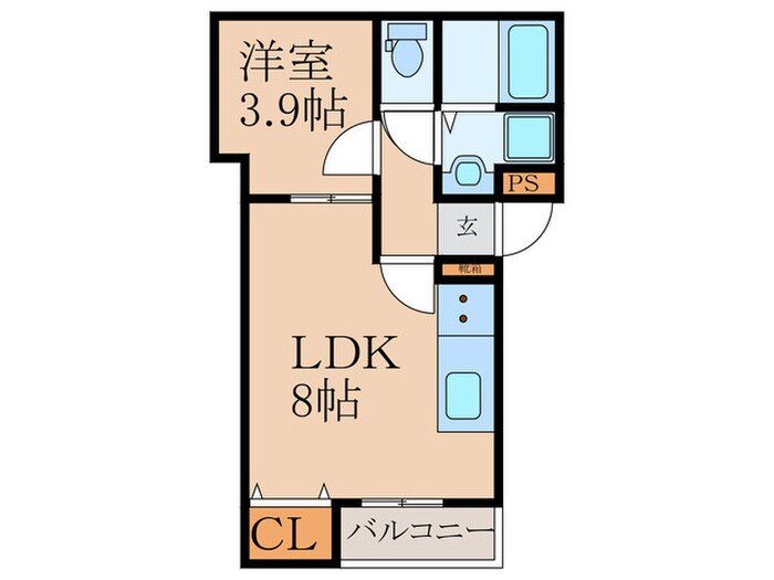 Selene熊西の物件間取画像