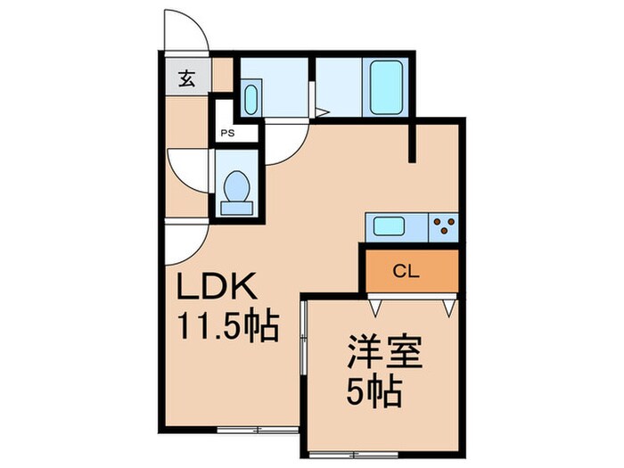 アテレーゼONE津福今町の物件間取画像