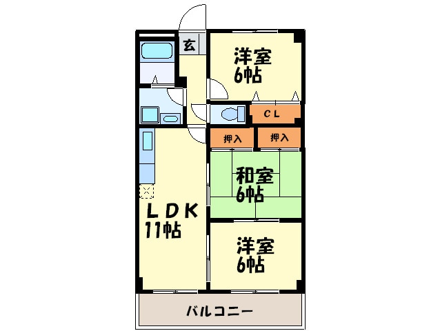 ジュネス清永の物件間取画像