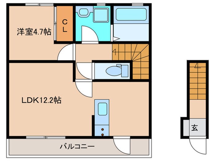 Dio赤間の物件間取画像