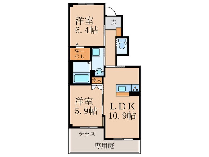 フルーレの物件間取画像