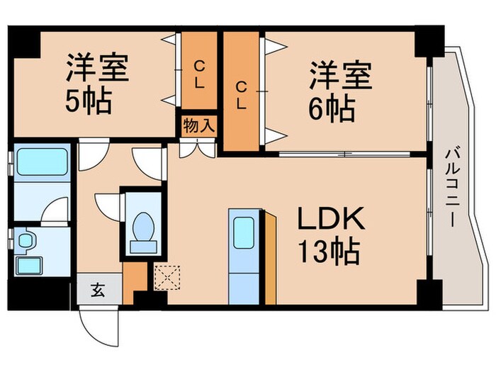 アヴァンティ高見　ＭⅠの物件間取画像