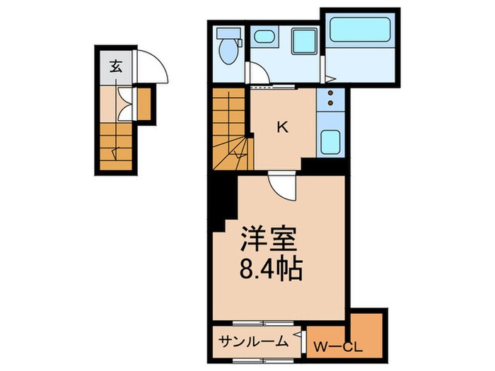 ネオ・ブライト那珂Ⅲの物件間取画像