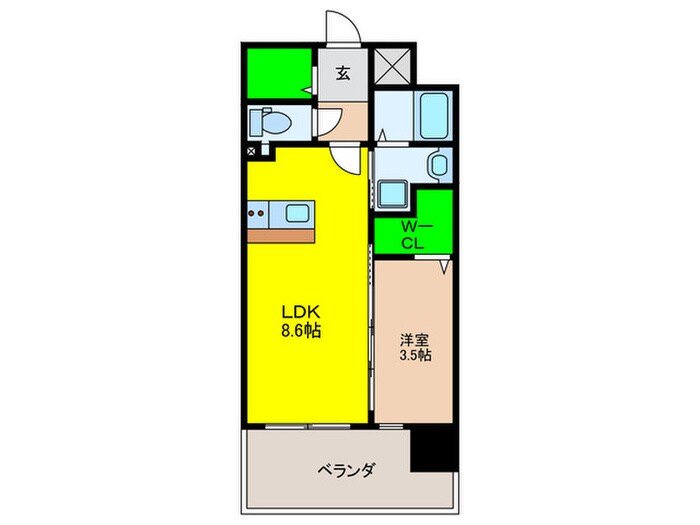 リファレンス六本松ビルの物件間取画像