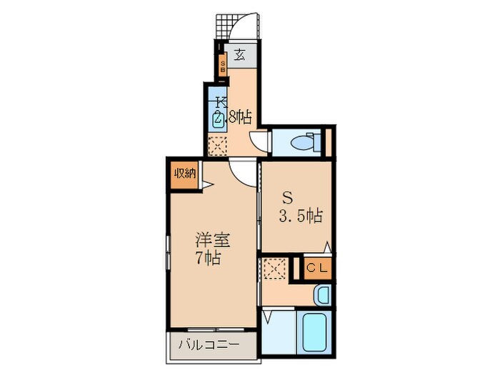 ベル　リアン　セカンドAの物件間取画像