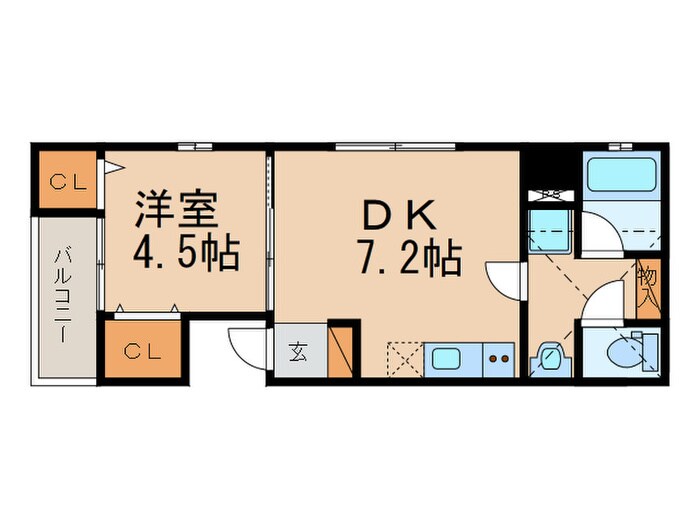 クレアトゥール新池の物件間取画像