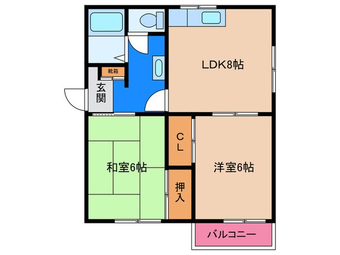 ベガハイツ(1号室)の物件間取画像