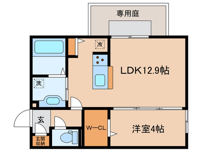 Ｄ－ＲＯＯＭ則松の物件間取画像