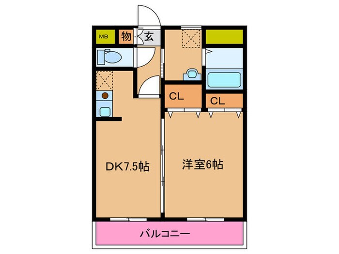 レジデンスＭＡＳＵＤＡの物件間取画像