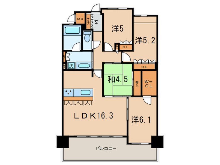 ＭＪＲ新宮中央駅前Ⅱ(706)の物件間取画像