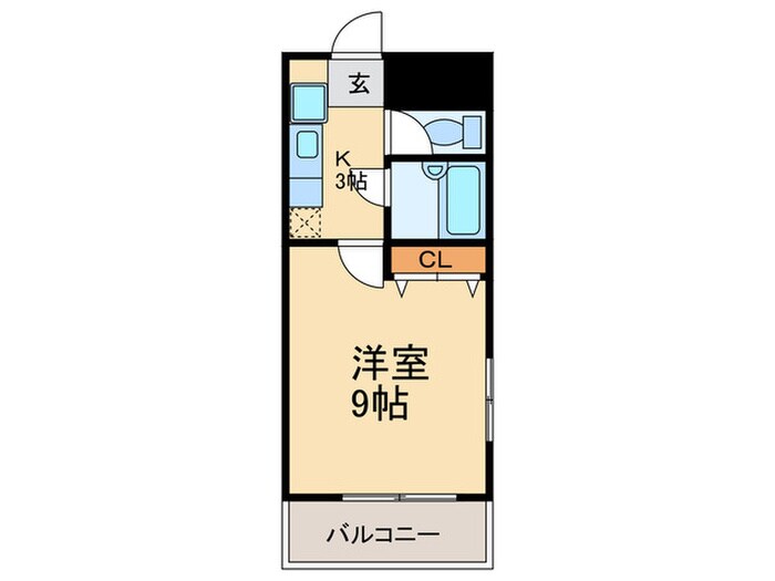 デジュ－ル箱崎の物件間取画像