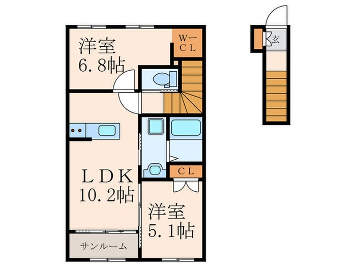 Ｌａｕｌｅ ａ貴船の物件間取画像