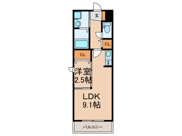 Mグランツ戸畑の物件間取画像