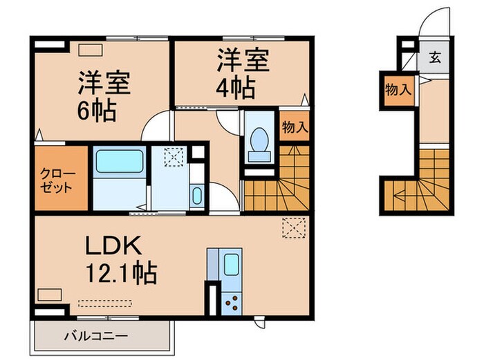 アベリアの物件間取画像