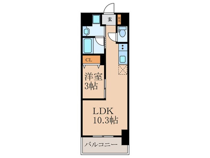 コンダクトレジデンス陣原の物件間取画像