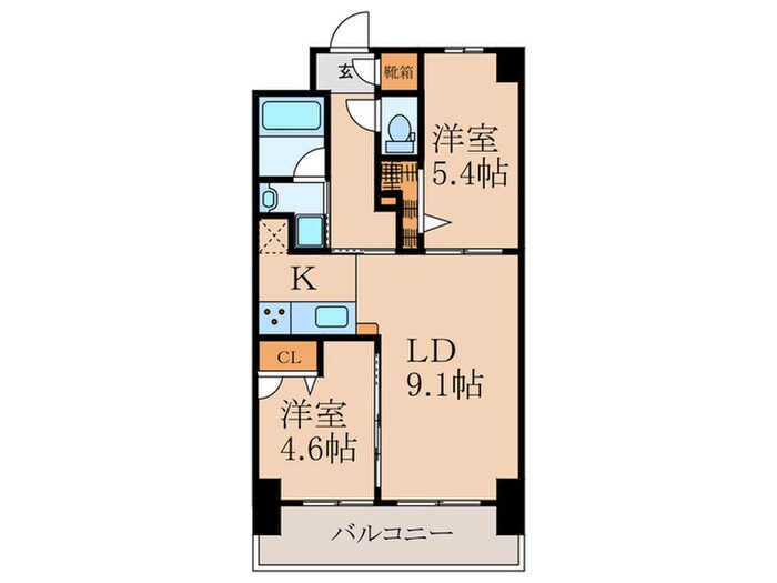 コンダクトレジデンス陣原の物件間取画像