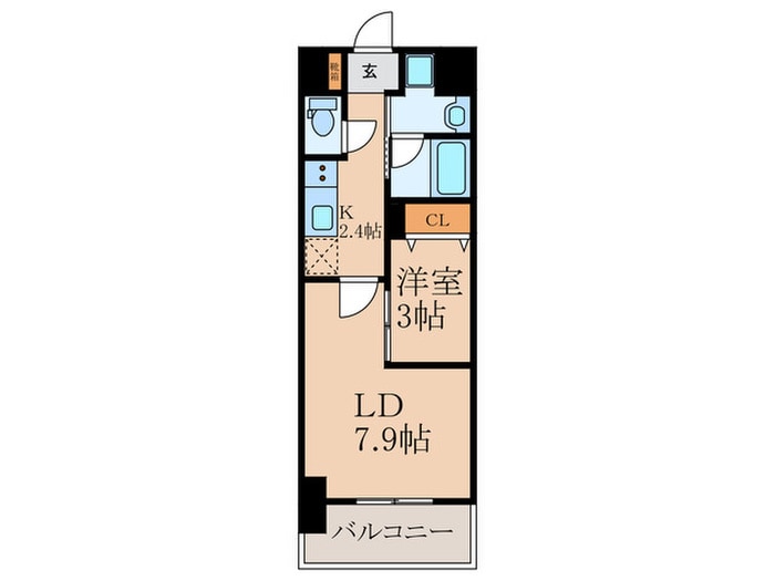 コンダクトレジデンス陣原の物件間取画像