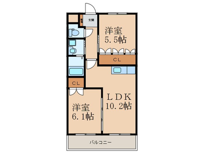 オリ－ブハイツの物件間取画像