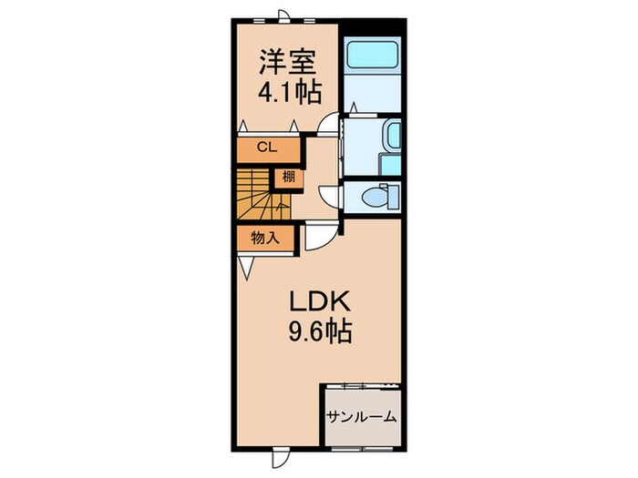 ミライエ赤間の物件間取画像