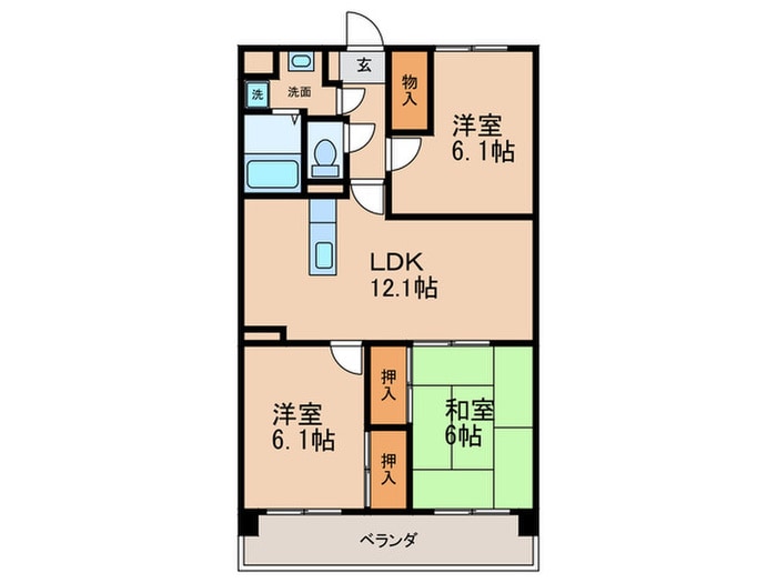 デュエル春日の杜の物件間取画像