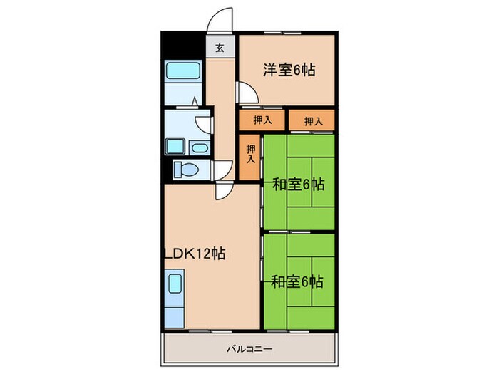 ハイライフ小笹の物件間取画像