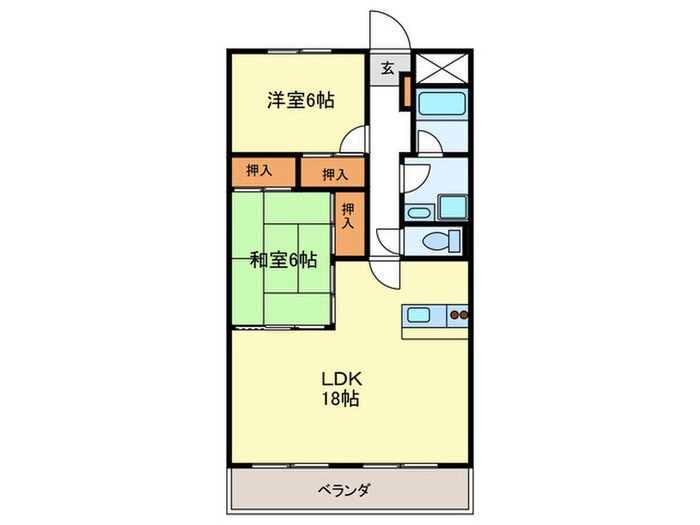 ハイライフ小笹の物件間取画像