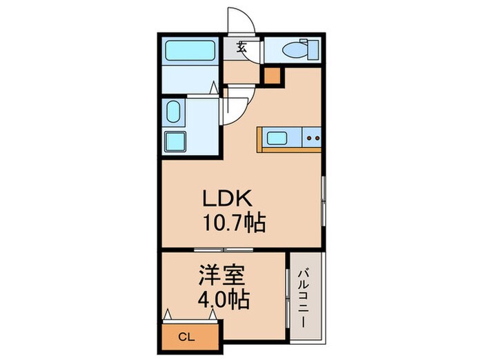 リテラ空港前Ⅱの物件間取画像