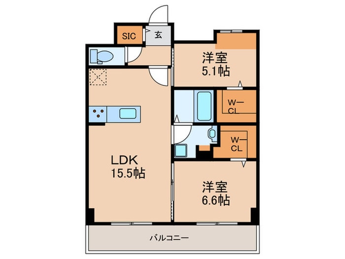 ＦＭＴレジデンス博多の物件間取画像