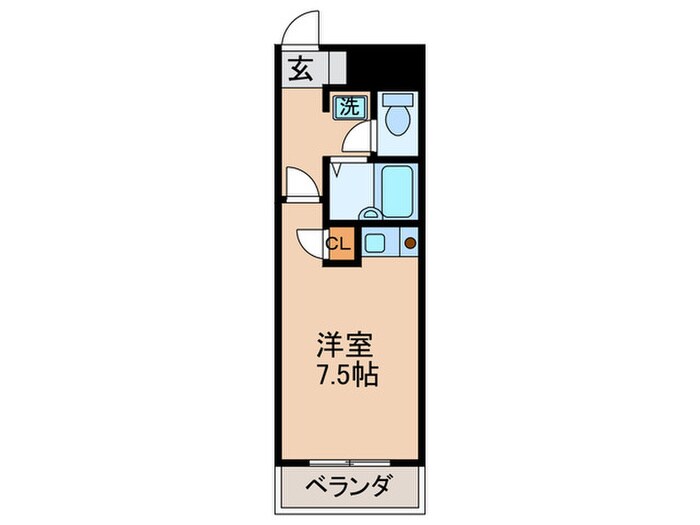 オリエンタル折尾(702)の物件間取画像