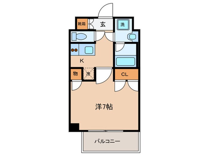 エンクレスト天神Ⅳ（504）の物件間取画像