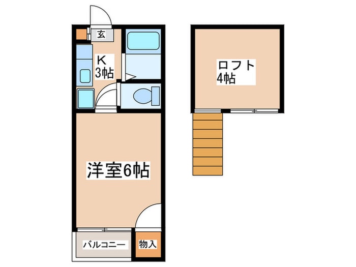 サンラーク三条Ｂの物件間取画像