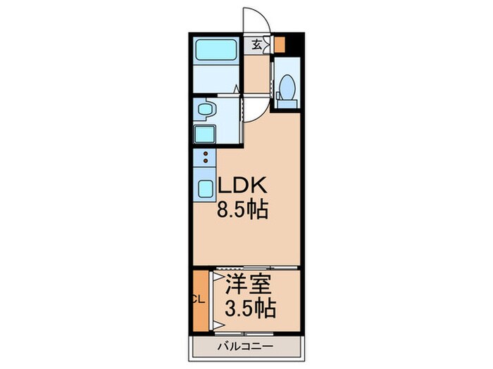 ラルヴェール試験場前Ⅰの物件間取画像